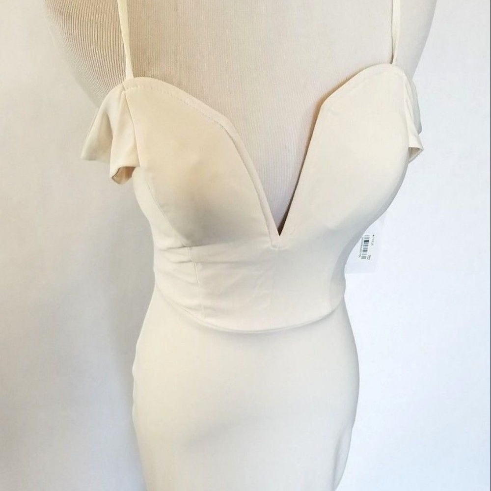 City Studio Womens Ivory Dress Prom 1/3 Wedding